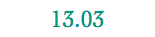 13.03